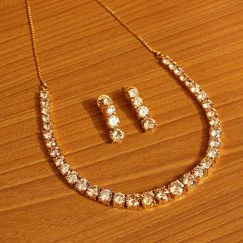 Yellow citrine necklace-sets 1