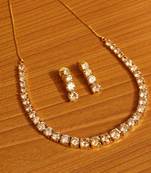 Yellow citrine necklace-sets