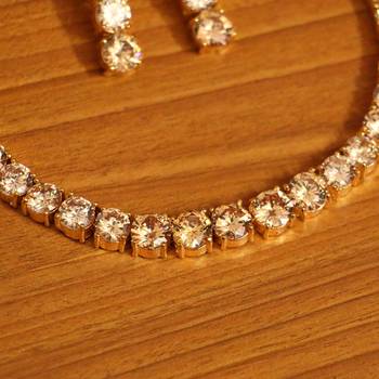 Yellow citrine necklace-sets 2