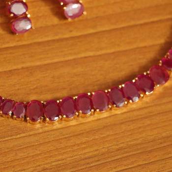 Red ruby  necklace-sets 3