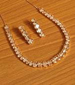 Yellow citrine necklace-sets