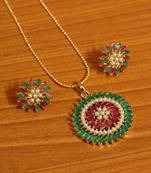 Multicolor ruby  pendants