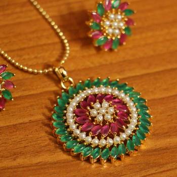Multicolor ruby  pendants 2