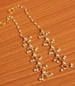 White pearl earrings