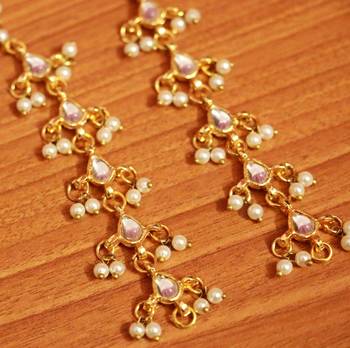 White pearl earrings 2