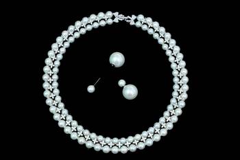 White pearl necklace-sets 1