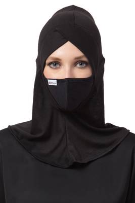 2 Pcs Set Of Under Hijab Ninja Cap and Mask Combo 1
