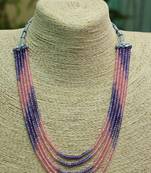 Purple cubic zirconia necklaces