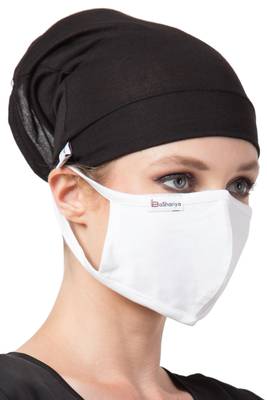 2 Pcs Set-Under Hijab Bonnet Cap and Mask Combo 2