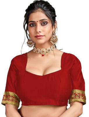 Black woven art silk saree with blouse 4