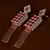 Ruby Embellished Rose Gold Plated American Diamond Earrings 216ED344