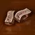Rose Gold Plated American Diamond Embellished Hoop Style Earrings 216ED356