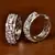 Rhodium Plated American Diamond Embellished Designer Hoops 216ED383