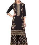MRC  Women Kurta and Sharara Set Rayon