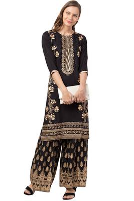 MRC  Women Kurta and Sharara Set Rayon 4