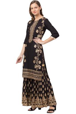 MRC  Women Kurta and Sharara Set Rayon 5