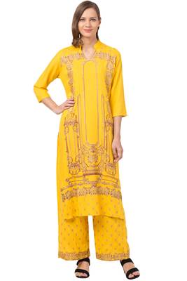 MRC Women Kurta and Palazzo Set Rayon 1