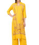 MRC Women Kurta and Palazzo Set Rayon