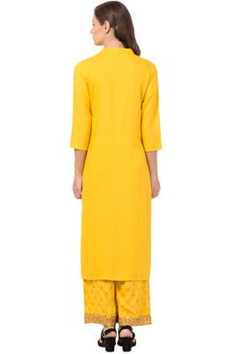 MRC Women Kurta and Palazzo Set Rayon 2