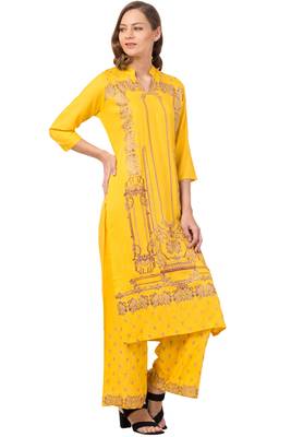 MRC Women Kurta and Palazzo Set Rayon 4