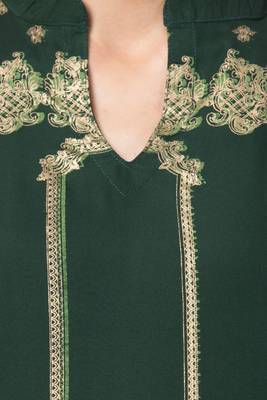 MRC Women Green Kurta and Palazzo Set Rayon 3