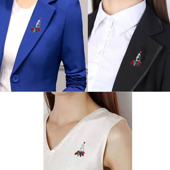 Multicolor crystal brooch 2