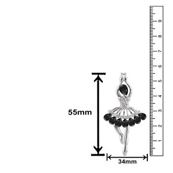 Black crystal brooch 3