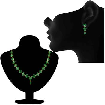 Green crystal necklaces 2
