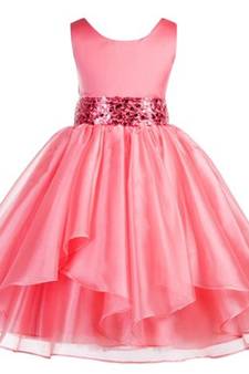 brown plain polyester kids girl gowns