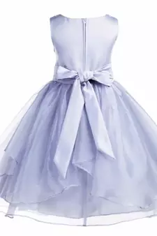 grey plain polyester kids girl gowns