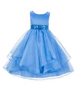multicolor plain polyester kids girl gowns