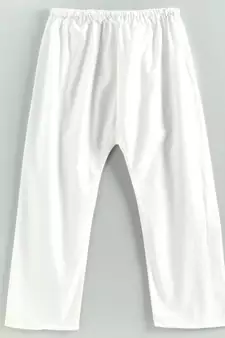 yellow striped kurta with a white pajama