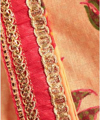 Peach kurta with Red dhoti 6