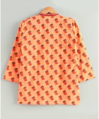 peach kurta with white pajama 5