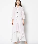 WhiteCotton Straight kurti