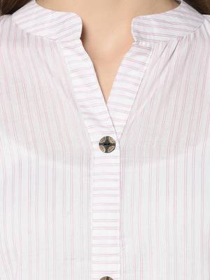 WhiteCotton Straight kurti 4
