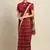 Burgundy Cotton Silk saree with blouse