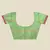 Parrot Green Cotton Silk saree with blouse
