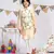 Ivory Printed Silkmul Bandi with Blush Cotton Silk Kurta and Off white Cotton Silk Churidar
