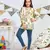 Ivory Printed Silkmul Tunic