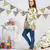 Ivory Printed Silkmul Tunic
