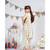 Cream Printed Crepe Crop Top with Low Crotch Pant and Attached Georgette Drape