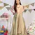 Blush Brocade Choli with Mint Brocade Lehenga and Blush Mukaish Net Dupatta