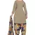 Grey printed crepe salwar