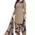 Grey printed crepe salwar