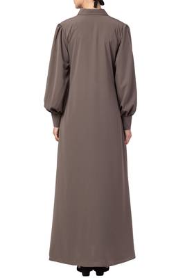 MRC Women A-Line Abaya dual side pocket with cuff sleeve  2