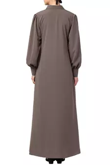 MRC Women A-Line Abaya dual side pocket with cuff sleeve 