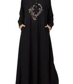 MRC Women Abaya dual side pocket with cuff on sleeve