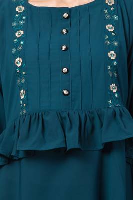 MRC Women Frill Work On Chest and Hand Sleeves 3