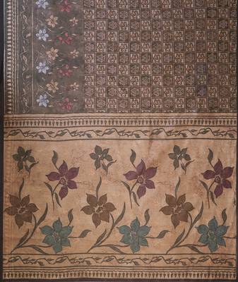 Green Color Chanderi Silk Digital Printed Saree 3